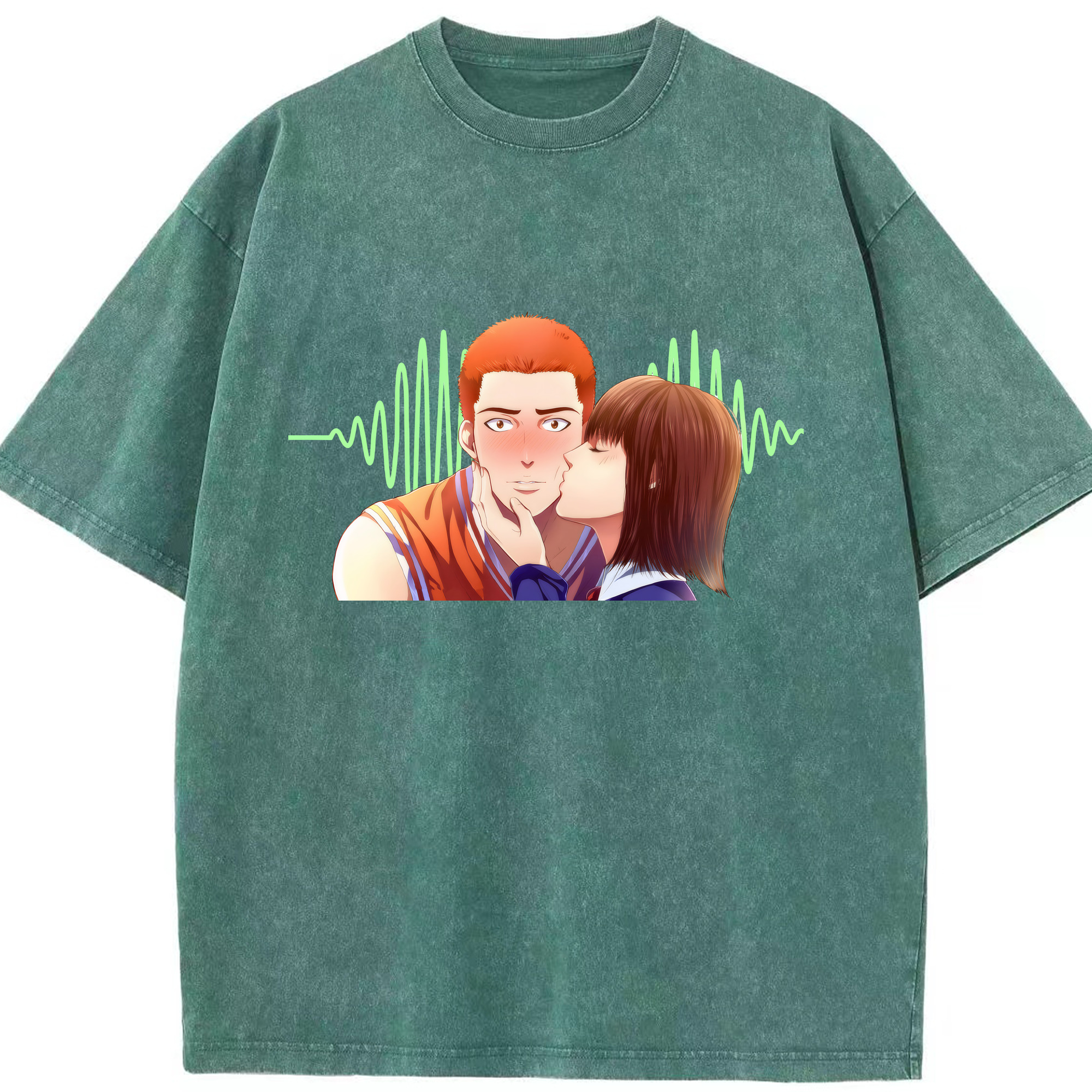 （画像用） SLAM DUNK／スラムダンク 綿100% ヴィンテージ風 半袖Tシャツ（フロントプリント）